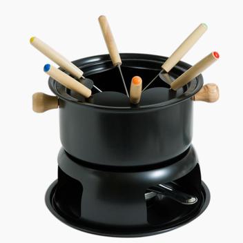 Aparelho de Fondue 11 Peças Cazza Preto - Aparelho de Fondue - Magazine Luiza